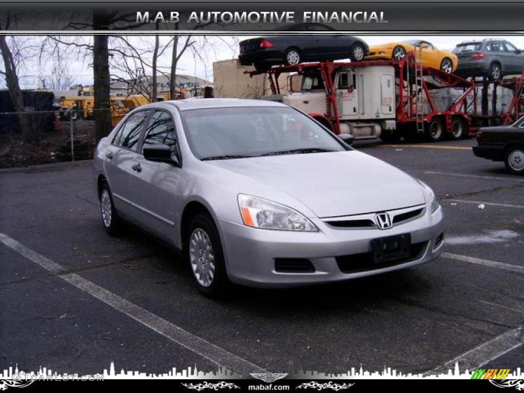 2006 Accord Value Package Sedan - Alabaster Silver Metallic / Black photo #2