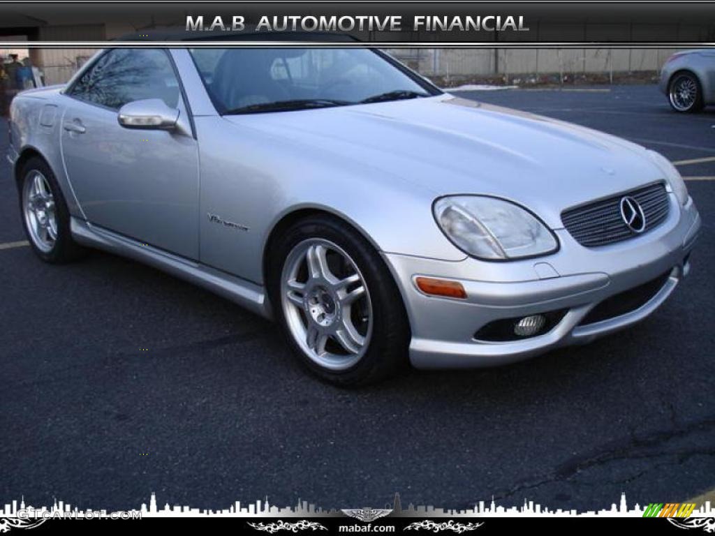 2002 SLK 32 AMG Roadster - Brilliant Silver Metallic / Alpaca Grey photo #1