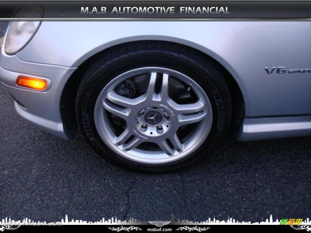 2002 SLK 32 AMG Roadster - Brilliant Silver Metallic / Alpaca Grey photo #13