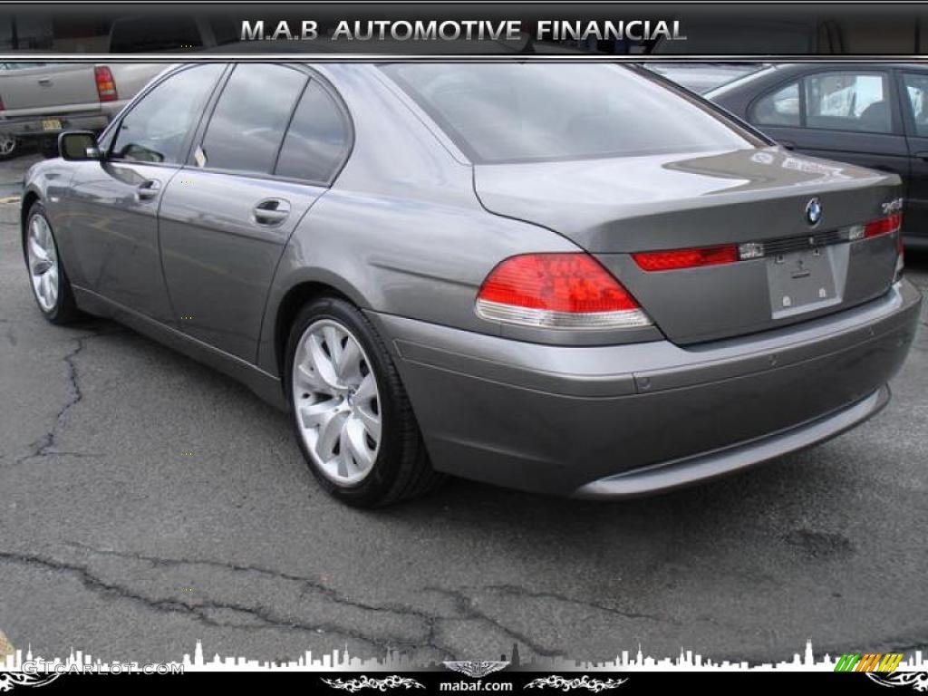 2003 7 Series 745i Sedan - Titanium Grey Metallic / Black/Black photo #4