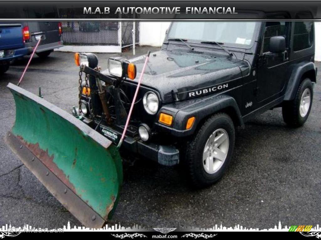 2004 Wrangler Rubicon 4x4 - Black / Dark Slate Gray photo #3