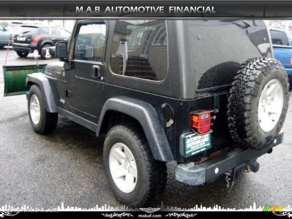 2004 Wrangler Rubicon 4x4 - Black / Dark Slate Gray photo #5