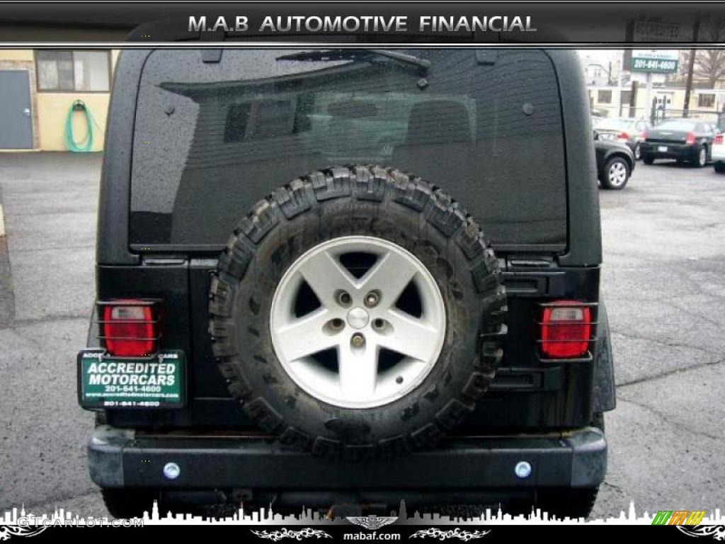 2004 Wrangler Rubicon 4x4 - Black / Dark Slate Gray photo #6