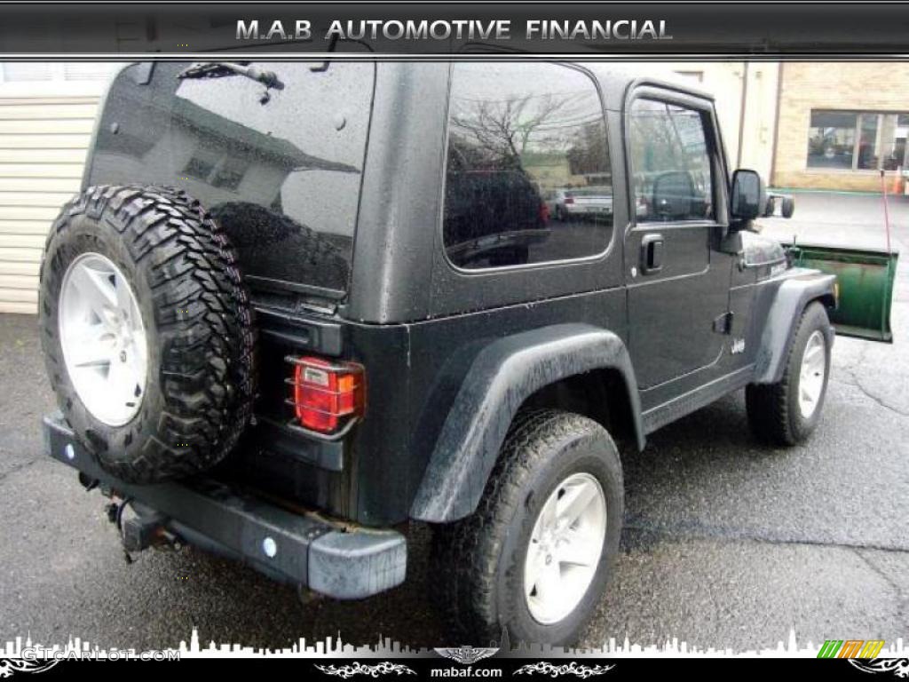 2004 Wrangler Rubicon 4x4 - Black / Dark Slate Gray photo #7