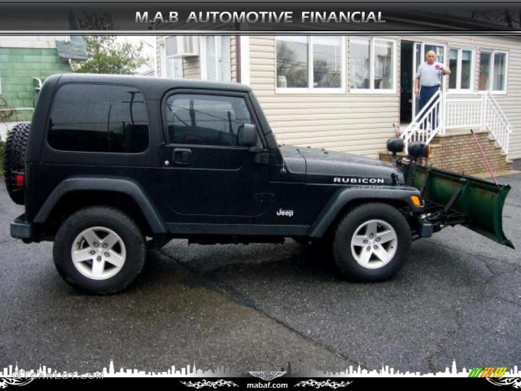 2004 Wrangler Rubicon 4x4 - Black / Dark Slate Gray photo #8