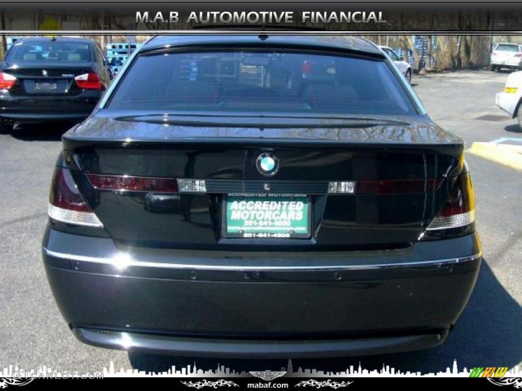 2005 7 Series 745Li Sedan - Jet Black / Black/Black photo #5