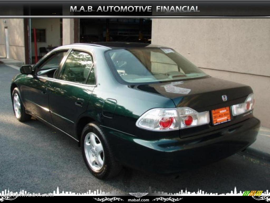 1999 Accord EX V6 Sedan - Dark Emerald Pearl / Ivory photo #5