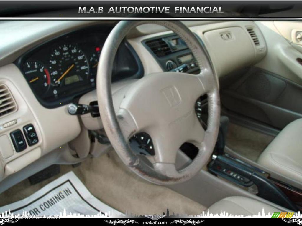 1999 Accord EX V6 Sedan - Dark Emerald Pearl / Ivory photo #9