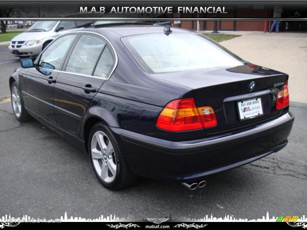 2004 3 Series 330xi Sedan - Orient Blue Metallic / Sand photo #2