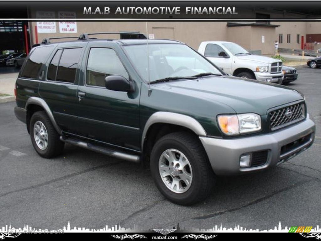 2000 Pathfinder SE 4x4 - Sherwood Green / Parchment photo #1