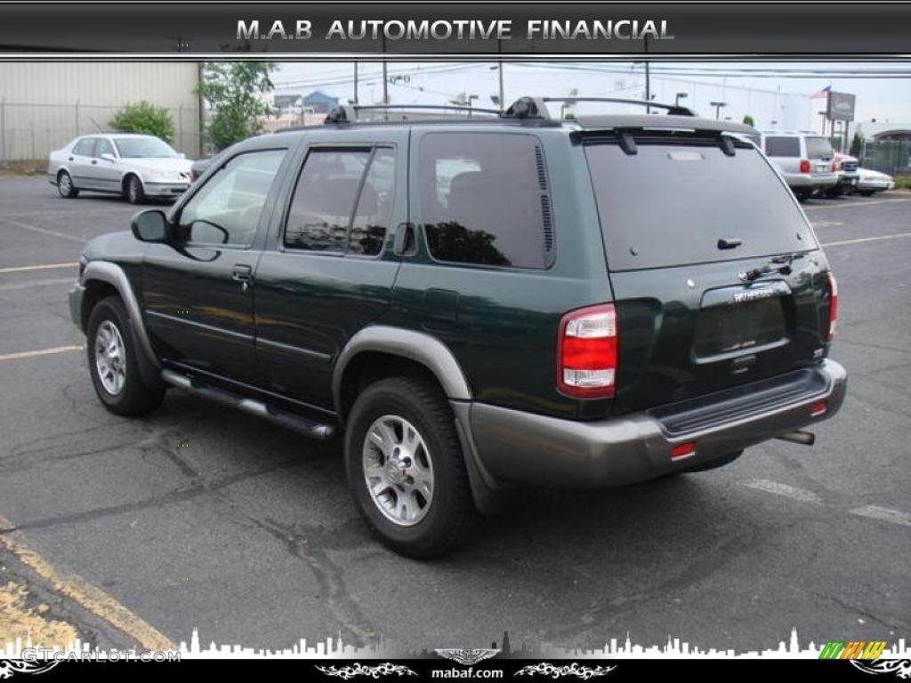 2000 Pathfinder SE 4x4 - Sherwood Green / Parchment photo #3