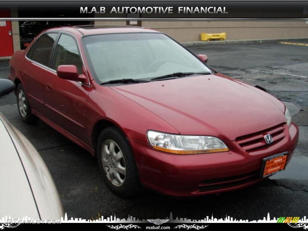 2002 Accord EX Sedan - Firepepper Red Pearl / Ivory photo #2