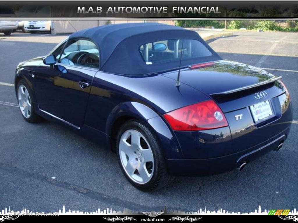 2002 TT 1.8T quattro Roadster - Moro Blue Pearl Effect / Aviator Grey photo #2