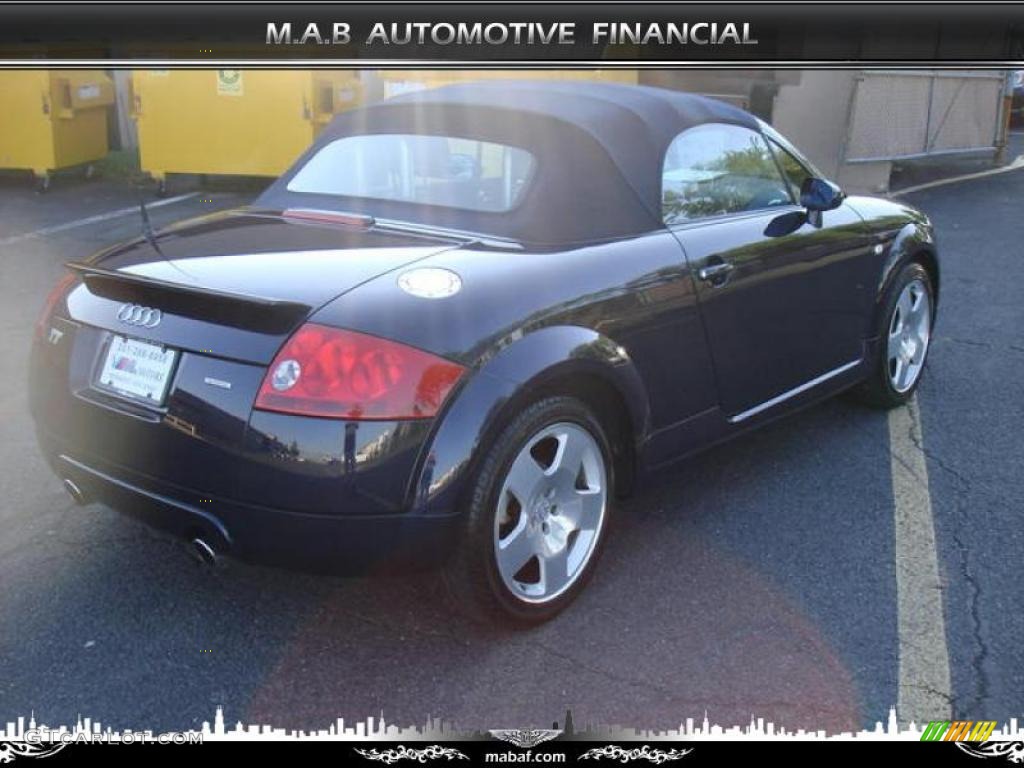 2002 TT 1.8T quattro Roadster - Moro Blue Pearl Effect / Aviator Grey photo #3
