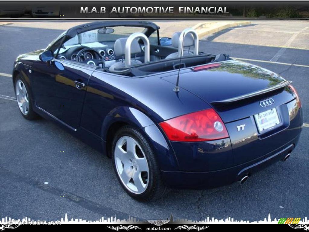 2002 TT 1.8T quattro Roadster - Moro Blue Pearl Effect / Aviator Grey photo #5