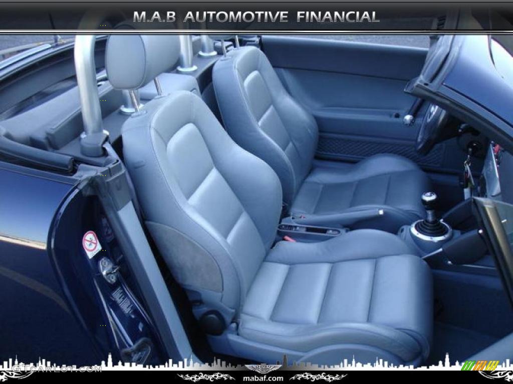 2002 TT 1.8T quattro Roadster - Moro Blue Pearl Effect / Aviator Grey photo #6