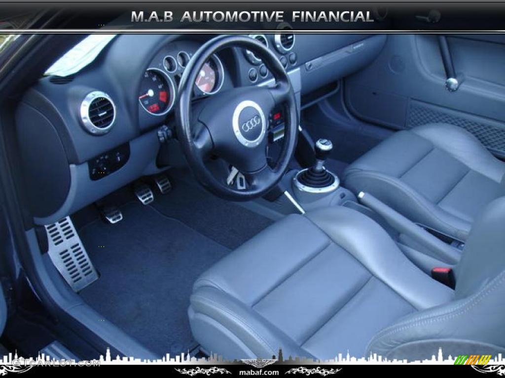 2002 TT 1.8T quattro Roadster - Moro Blue Pearl Effect / Aviator Grey photo #10