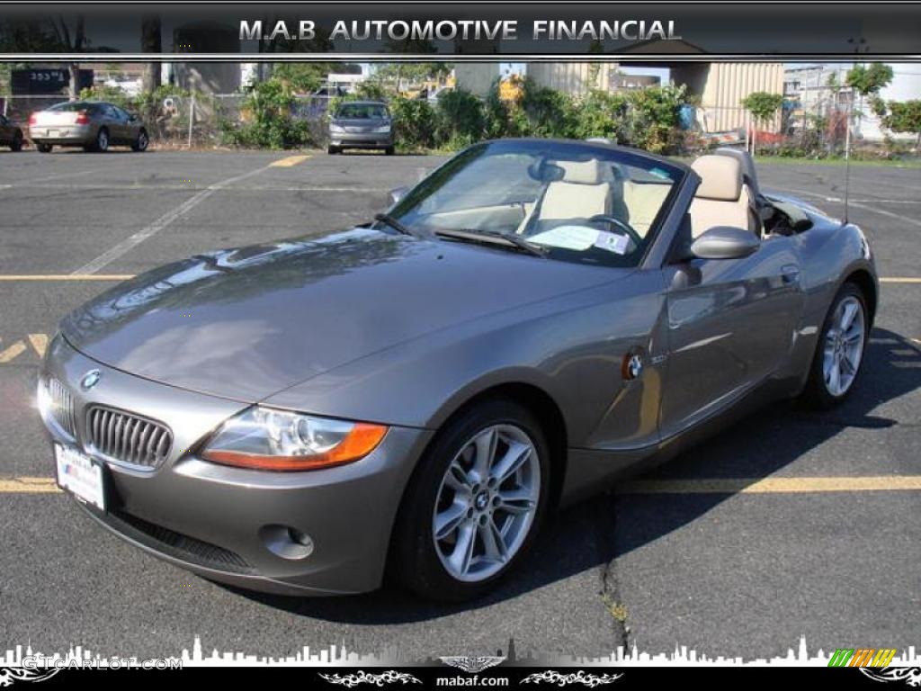 2003 Z4 3.0i Roadster - Sterling Grey Metallic / Beige photo #4