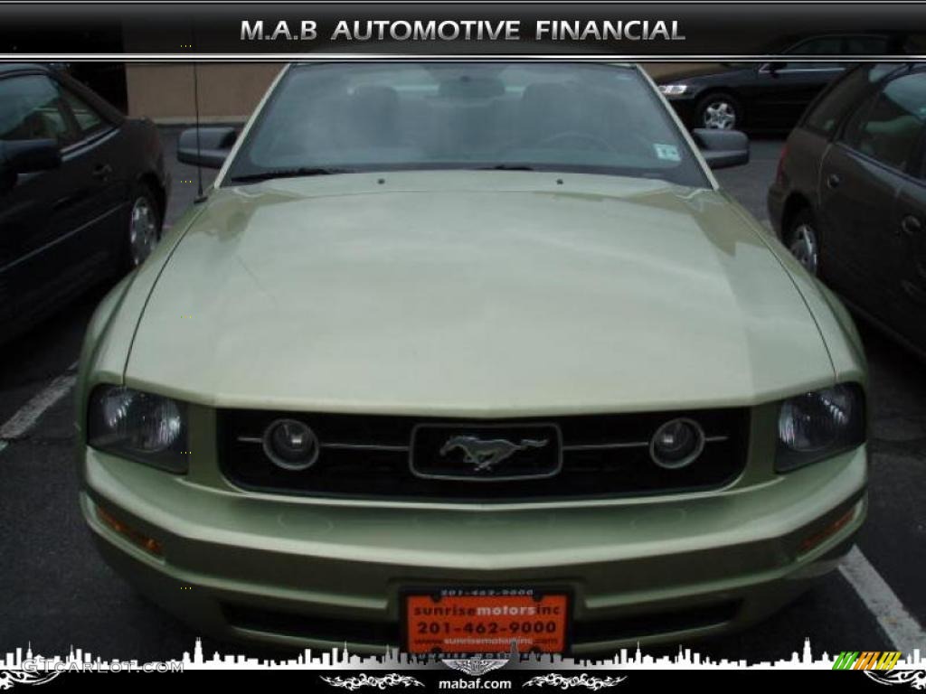 2006 Mustang V6 Premium Coupe - Legend Lime Metallic / Dark Charcoal photo #1