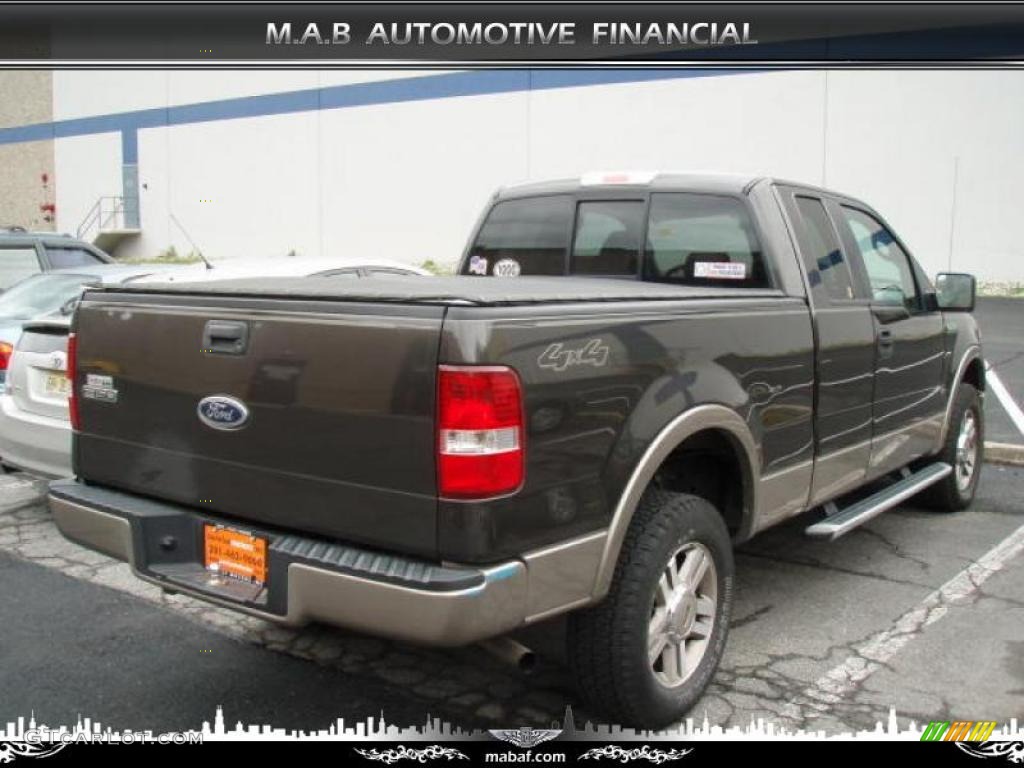 2005 F150 XLT SuperCab 4x4 - Dark Shadow Grey Metallic / Tan photo #3