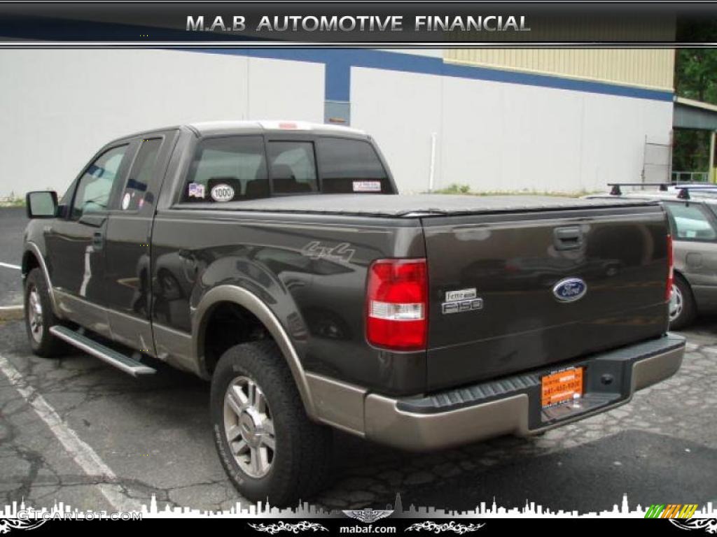 2005 F150 XLT SuperCab 4x4 - Dark Shadow Grey Metallic / Tan photo #5