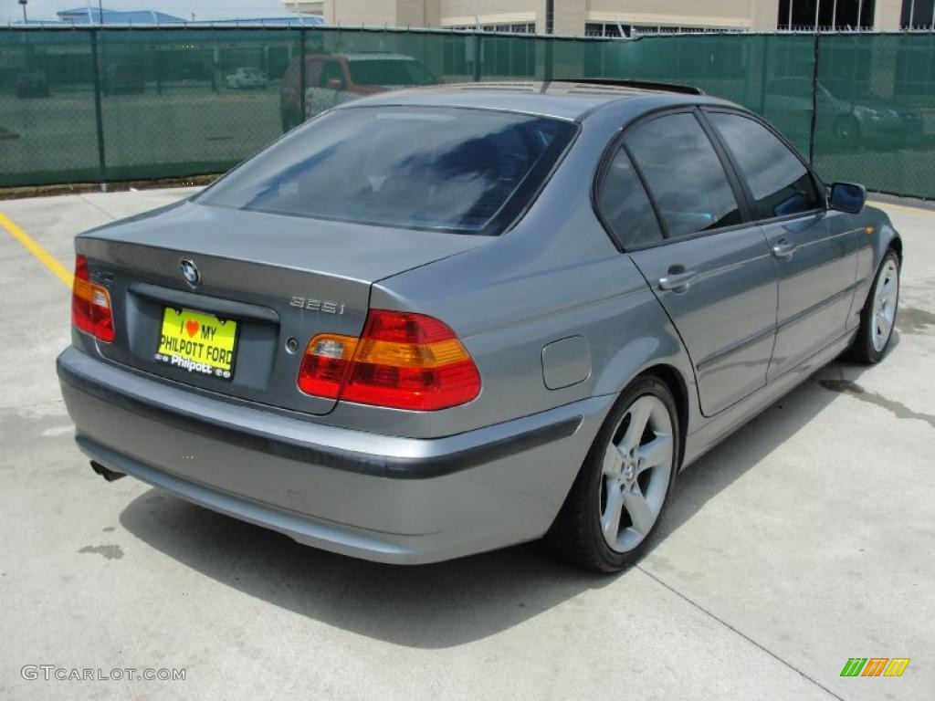 2004 3 Series 325i Sedan - Silver Grey Metallic / Black photo #3