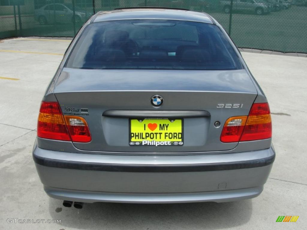 2004 3 Series 325i Sedan - Silver Grey Metallic / Black photo #4