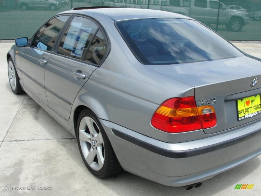 2004 3 Series 325i Sedan - Silver Grey Metallic / Black photo #5