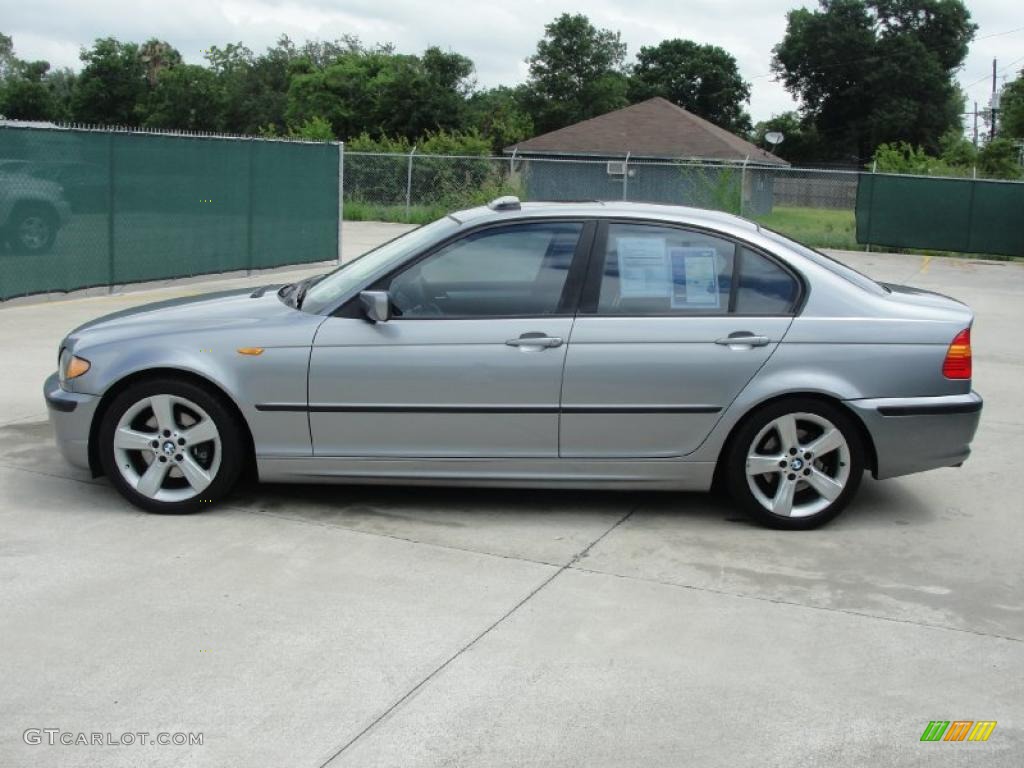 2004 3 Series 325i Sedan - Silver Grey Metallic / Black photo #6