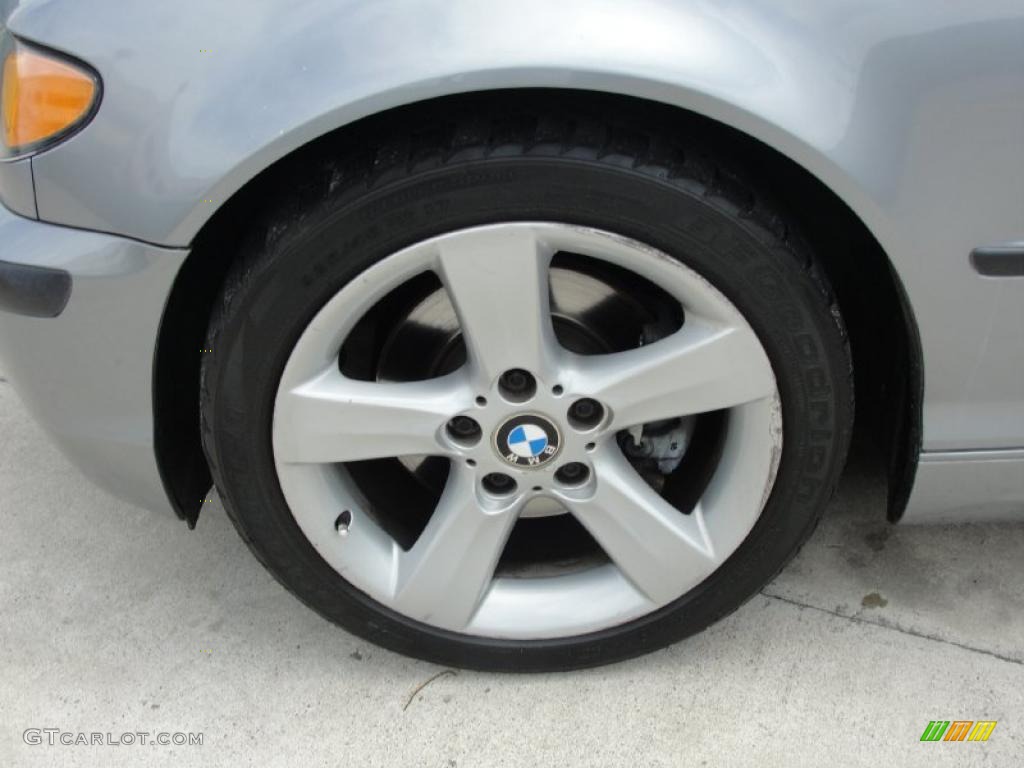 2004 3 Series 325i Sedan - Silver Grey Metallic / Black photo #12