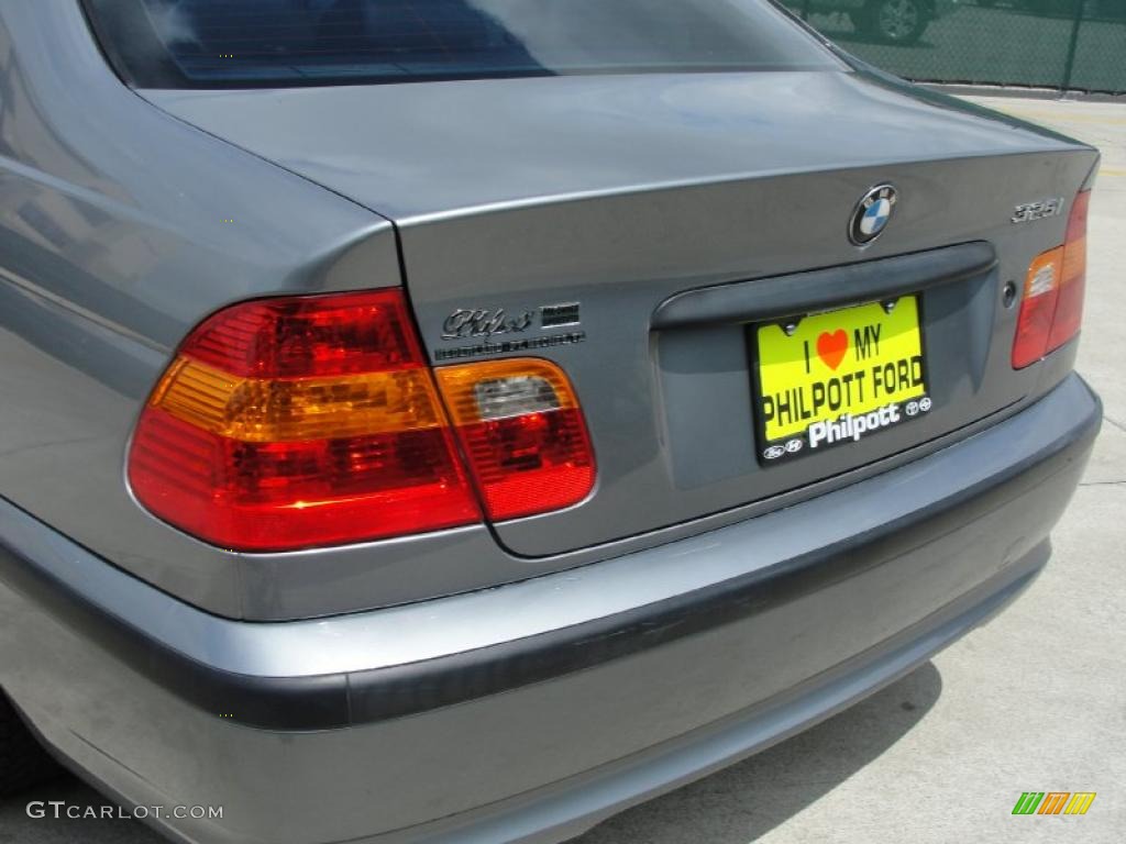 2004 3 Series 325i Sedan - Silver Grey Metallic / Black photo #21