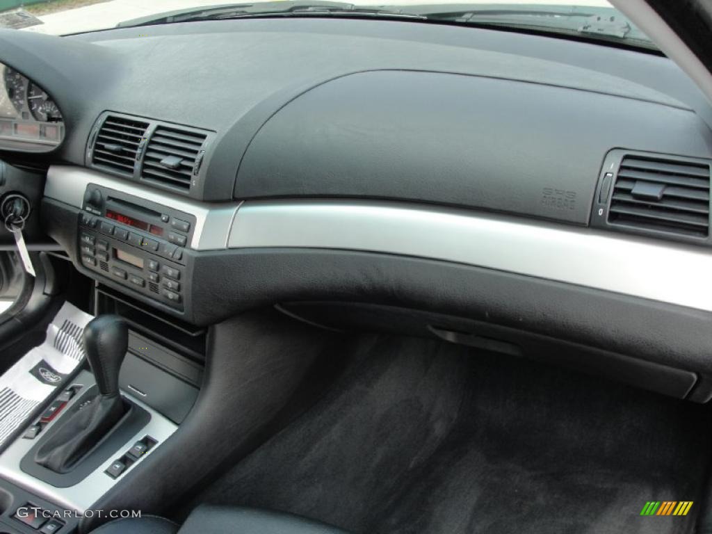 2004 3 Series 325i Sedan - Silver Grey Metallic / Black photo #24