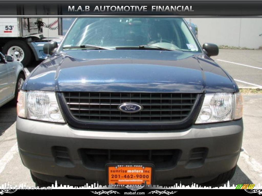 2003 Explorer XLS 4x4 - True Blue Metallic / Graphite Grey photo #1