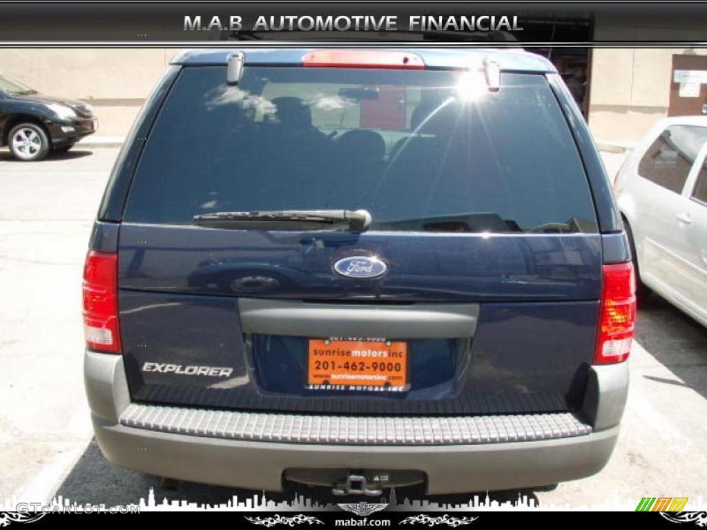 2003 Explorer XLS 4x4 - True Blue Metallic / Graphite Grey photo #4