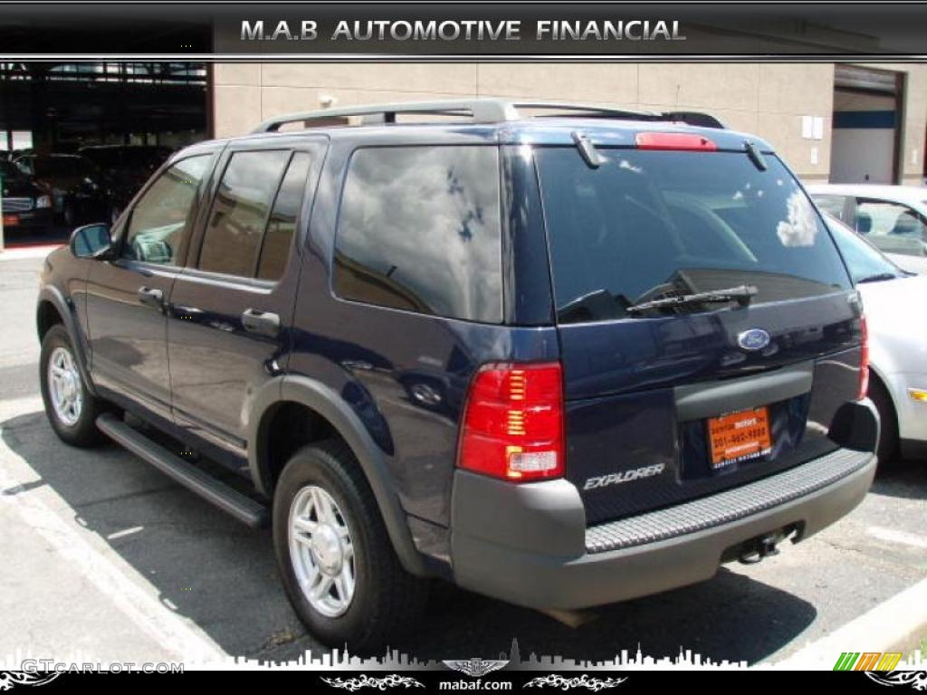 2003 Explorer XLS 4x4 - True Blue Metallic / Graphite Grey photo #5