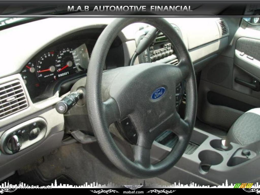 2003 Explorer XLS 4x4 - True Blue Metallic / Graphite Grey photo #9