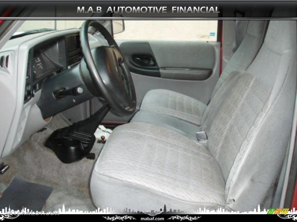 1993 Ranger XLT Extended Cab - Electric Red Metallic / Grey photo #7