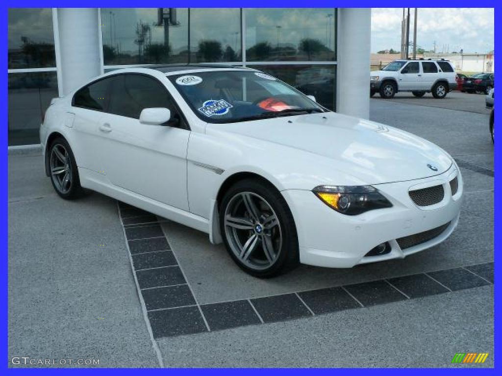 Alpine White BMW 6 Series