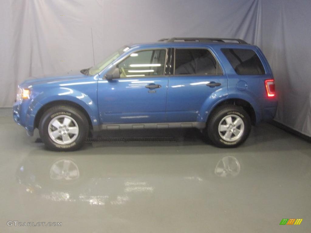 2009 Escape XLT V6 4WD - Sport Blue Metallic / Camel photo #2