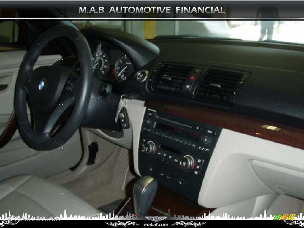 2008 1 Series 128i Convertible - Jet Black / Taupe photo #8