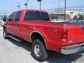 2004 Red Ford F350 Super Duty Lariat Crew Cab 4x4  photo #6