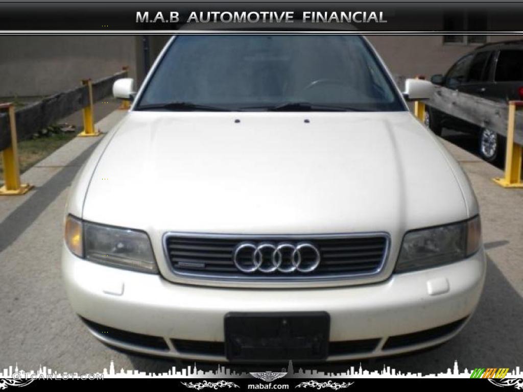 1998 A4 2.8 quattro Sedan - Casablanca White / Onyx Black photo #2
