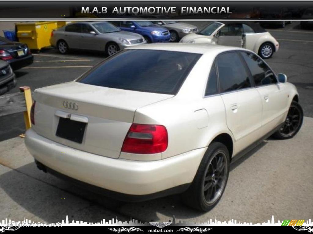 1998 A4 2.8 quattro Sedan - Casablanca White / Onyx Black photo #4