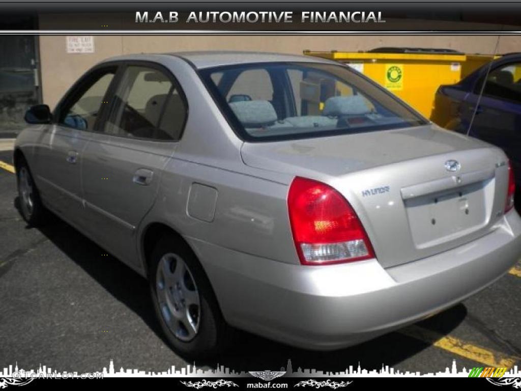 2002 Elantra GLS Sedan - Silver Pewter / Gray photo #3
