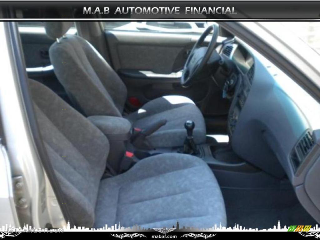 2002 Elantra GLS Sedan - Silver Pewter / Gray photo #8