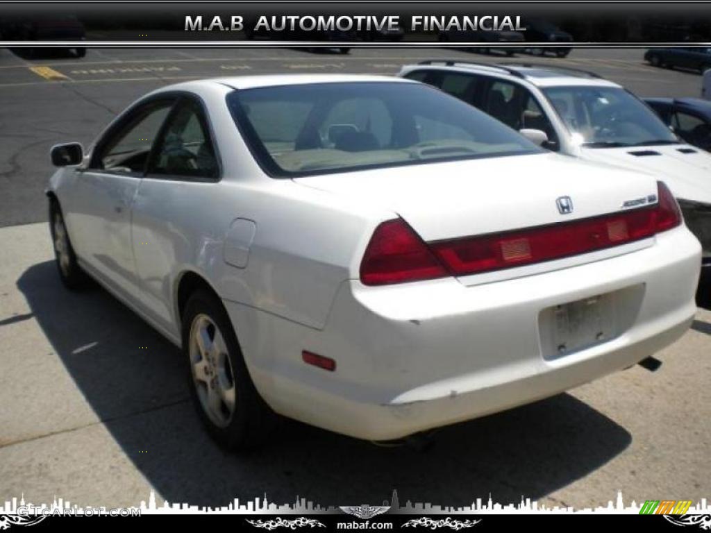 1999 Accord EX V6 Coupe - Taffeta White / Ivory photo #4
