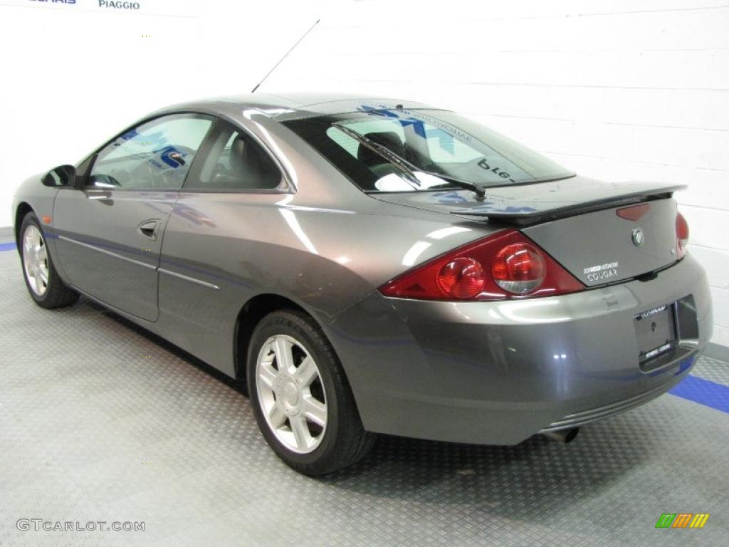 2002 Cougar V6 Coupe - Dark Shadow Grey Metallic / Midnight Black photo #3