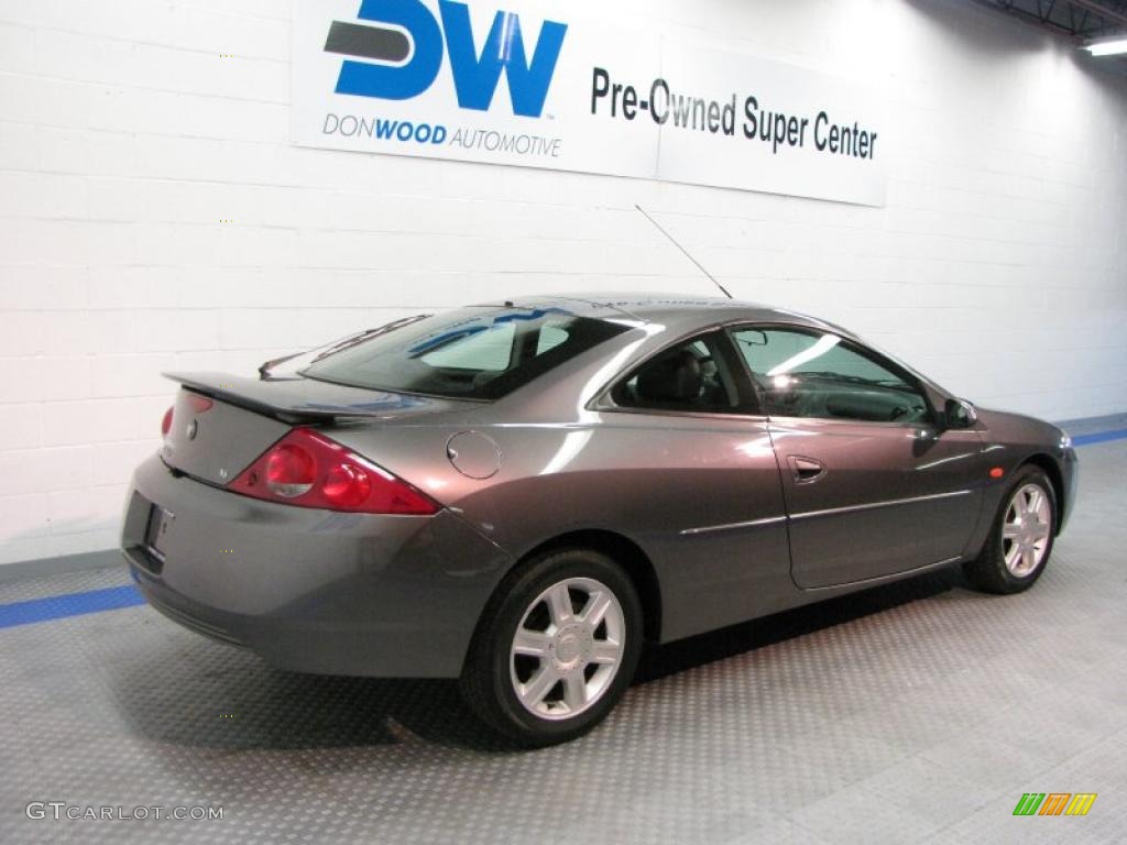 2002 Cougar V6 Coupe - Dark Shadow Grey Metallic / Midnight Black photo #4