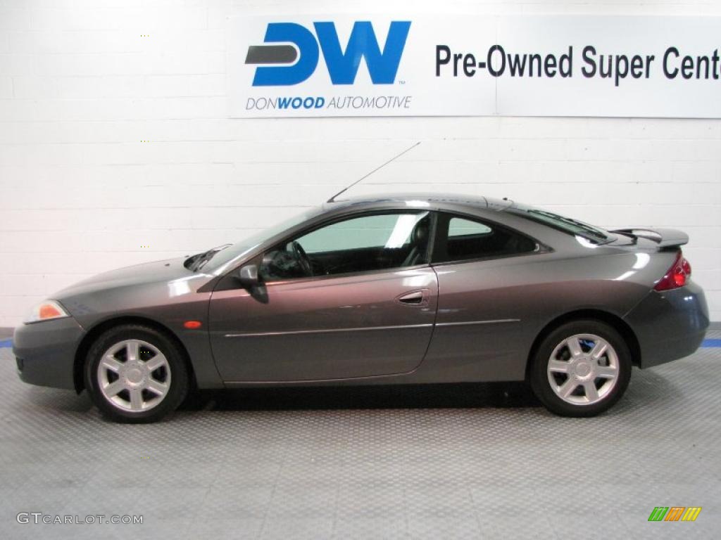 2002 Cougar V6 Coupe - Dark Shadow Grey Metallic / Midnight Black photo #5