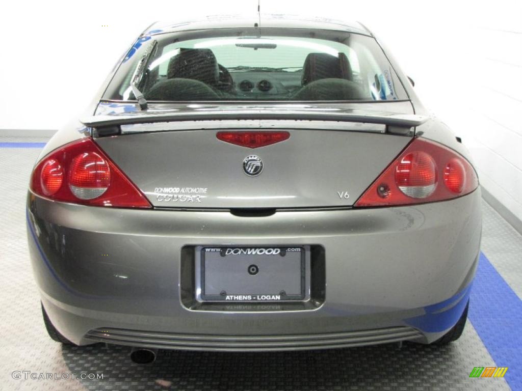 2002 Cougar V6 Coupe - Dark Shadow Grey Metallic / Midnight Black photo #8